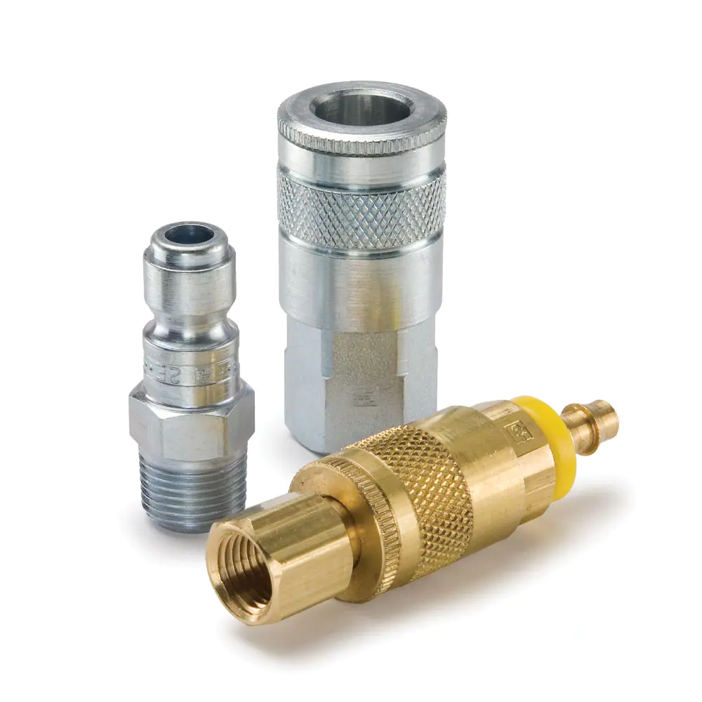 Parker10系列快換陰陽接頭 - 汽車空氣軟管和工具快速接頭（氣動，空氣）Tru-Flate型結(jié)構(gòu)互換型